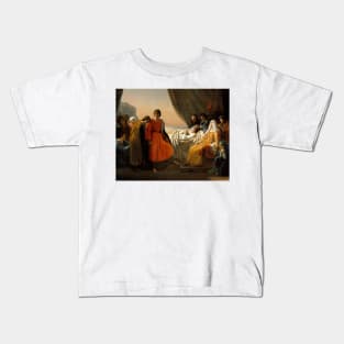 The Death of Saint Louis by Ary Scheffer Kids T-Shirt